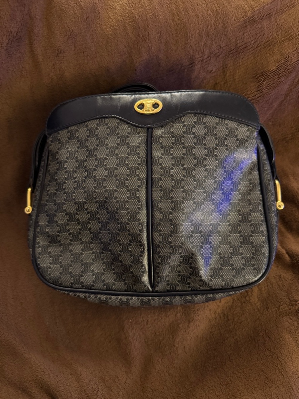 Celine Macadam Coated Canvas crossbody bag